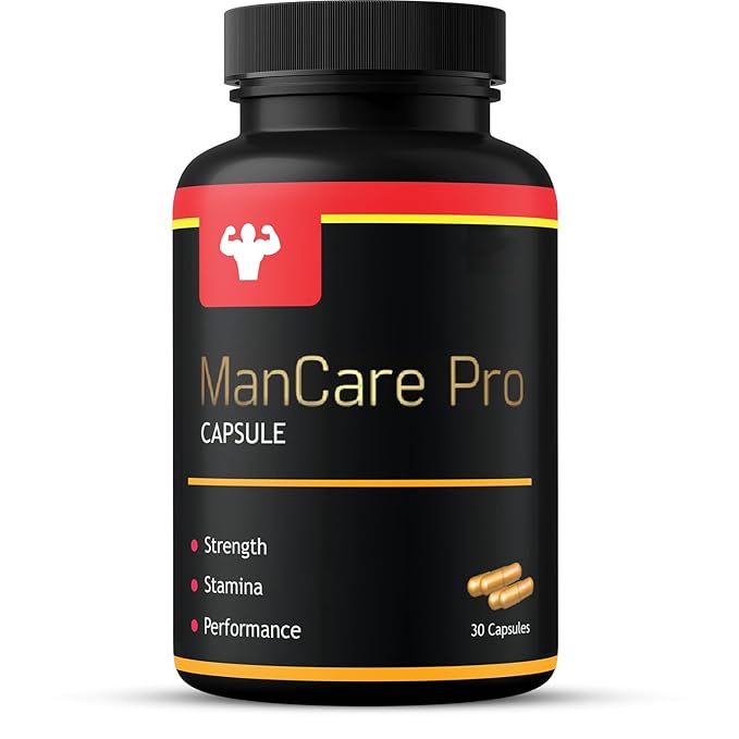 ManCare Pro Capsules for Men – 30 Capsules | With Shilajit, Ashwagandha, Kaunch Beej, Safed Musli & Vaidarikand | Ayurvedic Supplement for Strength, Stamina & Vitality