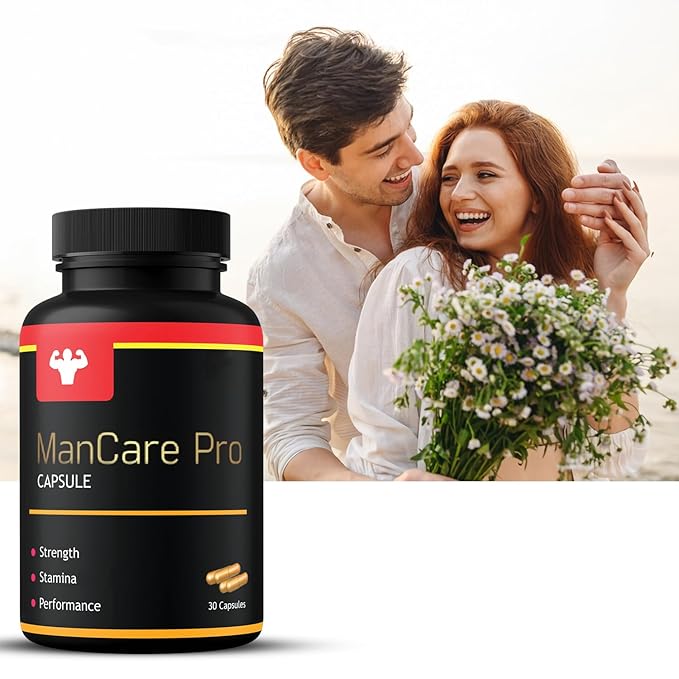 ManCare Pro Capsules for Men – 30 Capsules | With Shilajit, Ashwagandha, Kaunch Beej, Safed Musli & Vaidarikand | Ayurvedic Supplement for Strength, Stamina & Vitality